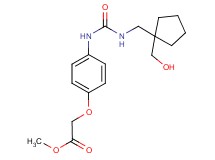 methyl (4-{[({[1-(hydroxymethyl)cyclopentyl]methyl}amino)carbonyl]amino}phenoxy)acetate