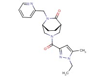 (1S*,5R*)-3-[(1-ethyl-5-methyl-1H-pyrazol-3-yl)carbonyl]-6-(2-pyridinylmethyl)-3,6-diazabicyclo[3.2.2]nonan-7-one