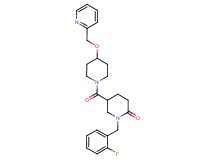 1-(2-fluorobenzyl)-5-{[4-(2-pyridinylmethoxy)-1-piperidinyl]carbonyl}-2-piperidinone