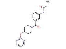 N-(3-{[4-(pyrimidin-2-yloxy)piperidin-1-yl]carbonyl}phenyl)propanamide