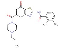 2,3-dimethyl-N-{7-oxo-5-[(4-propyl-1-piperazinyl)carbonyl]-4,5,6,7-tetrahydro-1,3-benzothiazol-2-yl}benzamide