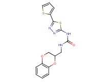 N-(2,3-dihydro-1,4-benzodioxin-2-ylmethyl)-N'-[5-(2-thienyl)-1,3,4-thiadiazol-2-yl]urea