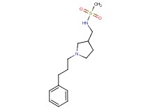 N-{[1-(3-phenylpropyl)pyrrolidin-3-yl]methyl}methanesulfonamide
