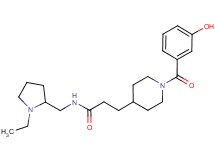 N-[(1-ethylpyrrolidin-2-yl)methyl]-3-[1-(3-hydroxybenzoyl)piperidin-4-yl]propanamide