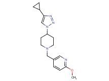 5-{[4-(4-cyclopropyl-1H-1,2,3-triazol-1-yl)-1-piperidinyl]methyl}-2-methoxypyridine trifluoroacetate