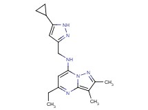 N-[(5-cyclopropyl-1H-pyrazol-3-yl)methyl]-5-ethyl-2,3-dimethylpyrazolo[1,5-a]pyrimidin-7-amine