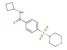 N-cyclobutyl-4-(4-thiomorpholinylsulfonyl)benzamide