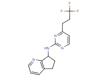 N-[4-(3,3,3-trifluoropropyl)pyrimidin-2-yl]-6,7-dihydro-5H-cyclopenta[b]pyridin-7-amine