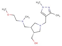 ((3R*,4R*)-1-[(1,3-dimethyl-1H-pyrazol-4-yl)methyl]-4-{[(2-methoxyethyl)(methyl)amino]methyl}pyrrolidin-3-yl)methanol