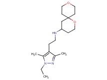 1,9-dioxaspiro[5.5]undec-4-yl[2-(1-ethyl-3,5-dimethyl-1H-pyrazol-4-yl)ethyl]amine