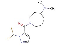 1-{[1-(difluoromethyl)-1H-pyrazol-5-yl]carbonyl}-N,N-dimethyl-4-azepanamine