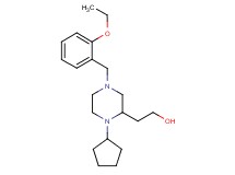 2-[1-cyclopentyl-4-(2-ethoxybenzyl)-2-piperazinyl]ethanol