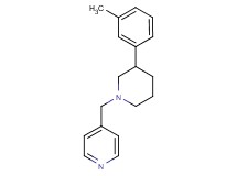 4-{[3-(3-methylphenyl)-1-piperidinyl]methyl}pyridine