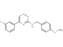 5-(3-fluorophenyl)-N-[4-(methylthio)benzyl]-1,2,4-triazin-3-amine