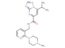 7-isopropyl-N-{[2-(4-methylpiperazin-1-yl)pyridin-3-yl]methyl}[1,2,4]triazolo[1,5-a]pyrimidine-5-carboxamide