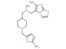 N-methyl-1-{1-[(5-methyl-2-furyl)methyl]-4-piperidinyl}-N-[(6-methylimidazo[2,1-b][1,3]thiazol-5-yl)methyl]methanamine