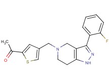 1-(4-{[3-(2-fluorophenyl)-1,4,6,7-tetrahydro-5H-pyrazolo[4,3-c]pyridin-5-yl]methyl}-2-thienyl)ethanone