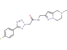 2-[5-(4-fluorophenyl)-2H-tetrazol-2-yl]-N-(4,5,6,7-tetrahydropyrazolo[1,5-a]pyrazin-2-ylmethyl)acetamide hydrochloride