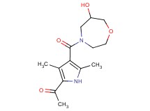 1-{4-[(6-hydroxy-1,4-oxazepan-4-yl)carbonyl]-3,5-dimethyl-1H-pyrrol-2-yl}ethanone