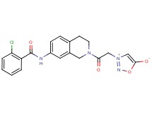 3-{2-[7-[(2-chlorobenzoyl)amino]-3,4-dihydro-2(1H)-isoquinolinyl]-2-oxoethyl}-1,2,3-oxadiazol-3-ium-5-olate
