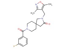 2-[(3,5-dimethylisoxazol-4-yl)methyl]-8-(3-fluorobenzoyl)-2,8-diazaspiro[4.5]decan-3-one