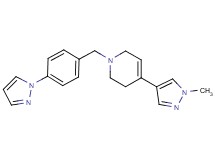 4-(1-methyl-1H-pyrazol-4-yl)-1-[4-(1H-pyrazol-1-yl)benzyl]-1,2,3,6-tetrahydropyridine