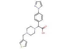 [4-(1H-pyrazol-1-yl)phenyl][4-(3-thienylmethyl)piperazin-1-yl]acetic acid