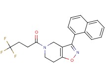 3-(1-naphthyl)-5-(4,4,4-trifluorobutanoyl)-4,5,6,7-tetrahydroisoxazolo[4,5-c]pyridine
