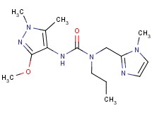 N'-(3-methoxy-1,5-dimethyl-1H-pyrazol-4-yl)-N-[(1-methyl-1H-imidazol-2-yl)methyl]-N-propylurea
