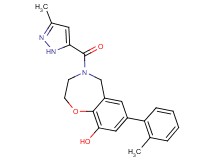7-(2-methylphenyl)-4-[(3-methyl-1H-pyrazol-5-yl)carbonyl]-2,3,4,5-tetrahydro-1,4-benzoxazepin-9-ol