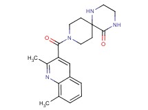 9-[(2,8-dimethylquinolin-3-yl)carbonyl]-1,4,9-triazaspiro[5.5]undecan-5-one