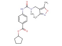 cyclopentyl 4-({[[(3,5-dimethylisoxazol-4-yl)methyl](methyl)amino]carbonyl}amino)benzoate