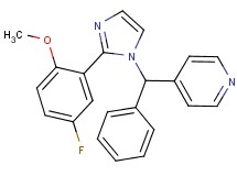 4-[[2-(5-fluoro-2-methoxyphenyl)-1H-imidazol-1-yl](phenyl)methyl]pyridine