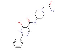 N-[1-(2-amino-2-oxoethyl)piperidin-4-yl]-4-hydroxy-2-phenylpyrimidine-5-carboxamide