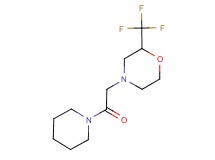 4-(2-oxo-2-piperidin-1-ylethyl)-2-(trifluoromethyl)morpholine