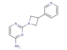 2-[3-(3-pyridinyl)-1-azetidinyl]-4-pyrimidinamine