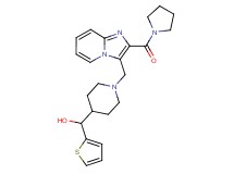 (1-{[2-(1-pyrrolidinylcarbonyl)imidazo[1,2-a]pyridin-3-yl]methyl}-4-piperidinyl)(2-thienyl)methanol