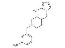 2-methyl-6-({4-[(2-methyl-1H-imidazol-1-yl)methyl]piperidin-1-yl}methyl)pyridine