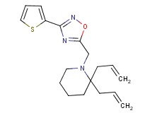 2,2-diallyl-1-{[3-(2-thienyl)-1,2,4-oxadiazol-5-yl]methyl}piperidine