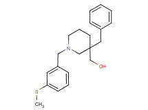 {3-benzyl-1-[3-(methylthio)benzyl]-3-piperidinyl}methanol