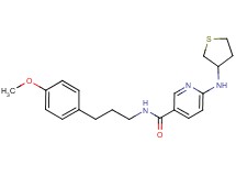 N-[3-(4-methoxyphenyl)propyl]-6-(tetrahydro-3-thienylamino)nicotinamide