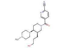 5-{[(3R*,4S*)-3-(3-hydroxypropyl)-4-(4-methylpiperazin-1-yl)piperidin-1-yl]carbonyl}pyridine-2-carbonitrile