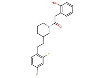 2-(2-{3-[2-(2,4-difluorophenyl)ethyl]-1-piperidinyl}-2-oxoethyl)phenol