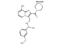 (1R)-1-(3-methoxyphenyl)-N-{[8-methyl-2-(4-morpholinylcarbonyl)imidazo[1,2-a]pyridin-3-yl]methyl}ethanamine