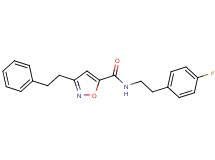 N-[2-(4-fluorophenyl)ethyl]-3-(2-phenylethyl)-5-isoxazolecarboxamide