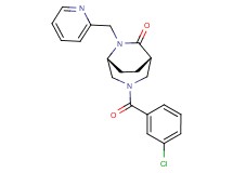 (1S*,5R*)-3-(3-chlorobenzoyl)-6-(2-pyridinylmethyl)-3,6-diazabicyclo[3.2.2]nonan-7-one