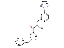 1-benzyl-N-methyl-N-[3-(1H-pyrazol-1-yl)benzyl]-1H-pyrazole-4-carboxamide