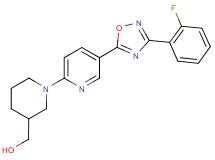 (1-{5-[3-(2-fluorophenyl)-1,2,4-oxadiazol-5-yl]-2-pyridinyl}-3-piperidinyl)methanol