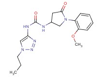 N-[1-(2-methoxyphenyl)-5-oxopyrrolidin-3-yl]-N'-(1-propyl-1H-1,2,3-triazol-4-yl)urea