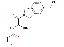 N-[2-(2-ethyl-5,7-dihydro-6H-pyrrolo[3,4-d]pyrimidin-6-yl)-1-methyl-2-oxoethyl]propanamide
